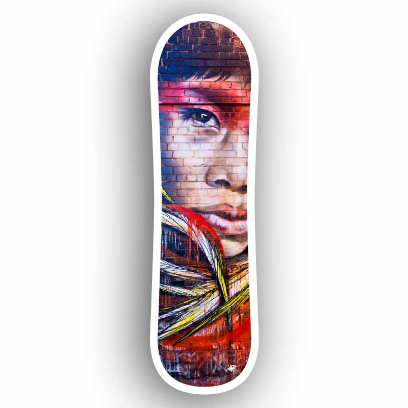 Skateboard décoratif –  Street art Cheyenne