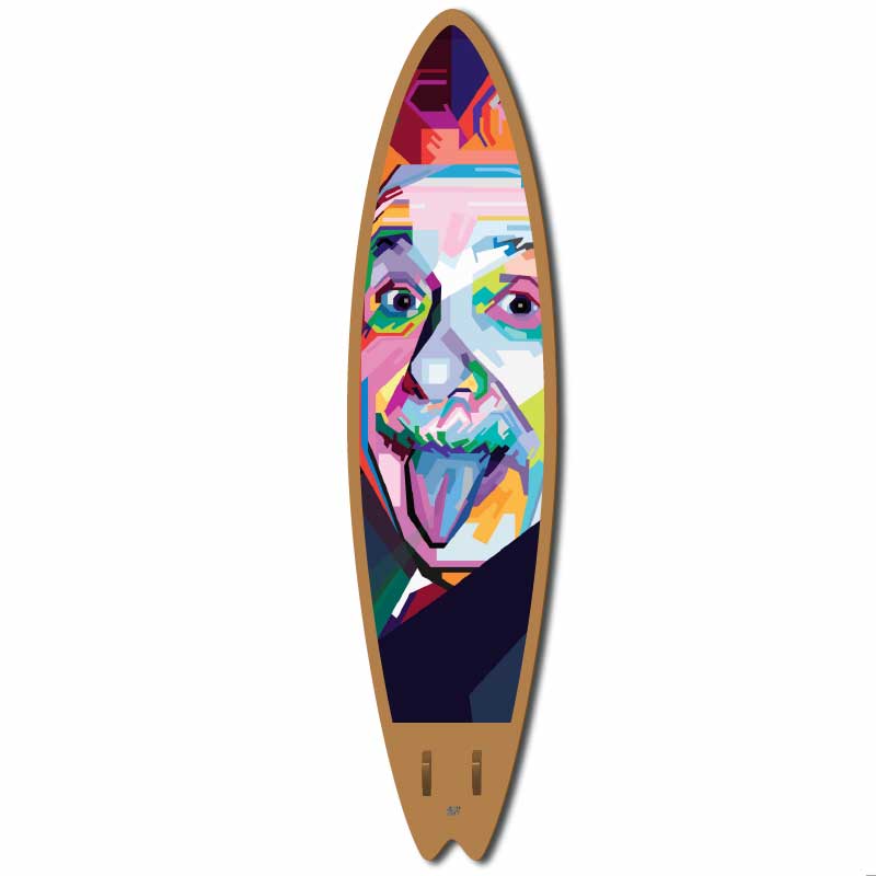 Surf décoratif – Albert Einstein