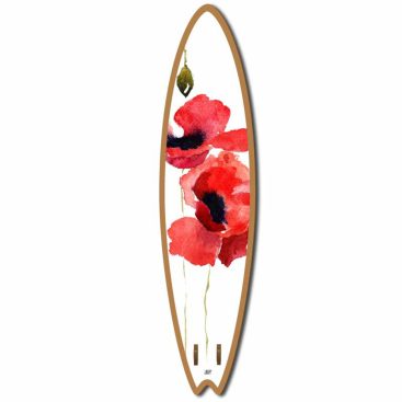 Surf décoratif - Coquelicot