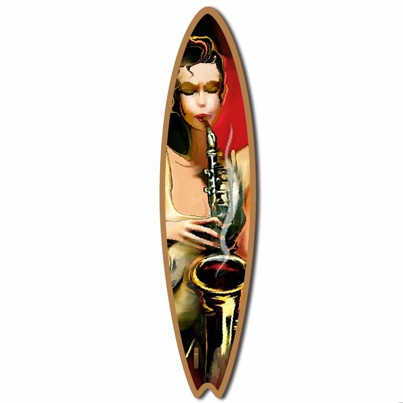 Surf décoratif – Jazz Women Saxo