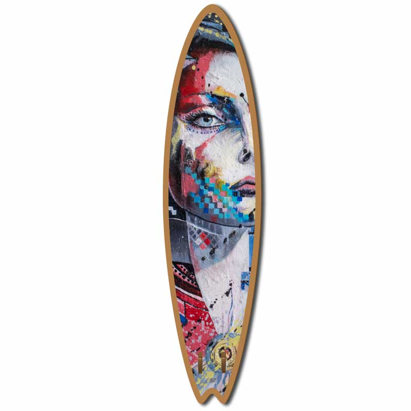 Surf décoratif - Visage pixels