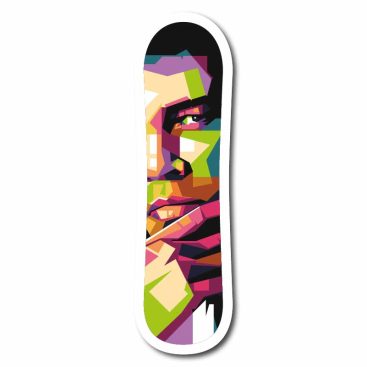 Skateboard décoratif - Cassius Clay