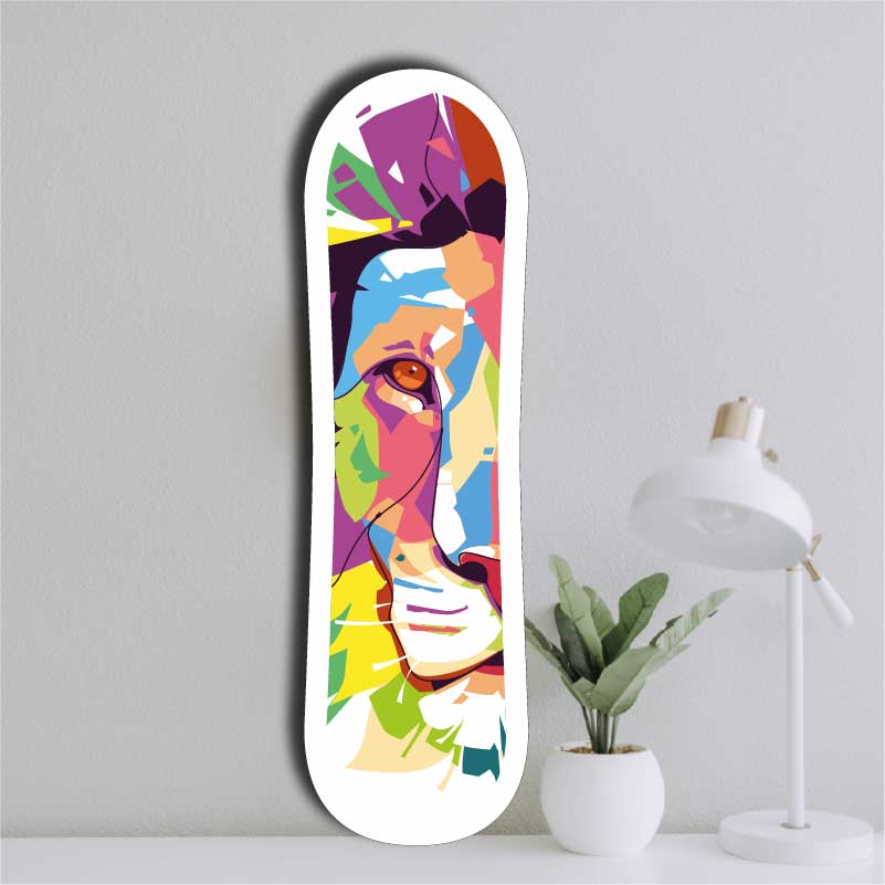 Skateboard décoratif - Lion color – Image 2
