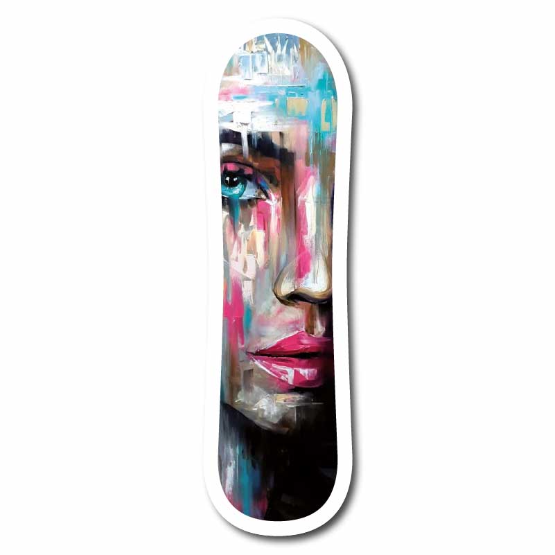 Skateboard décoratif - Visage peinture