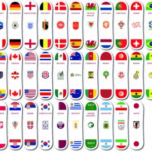 Skateboard décoratif - Coupe du Monde 2022