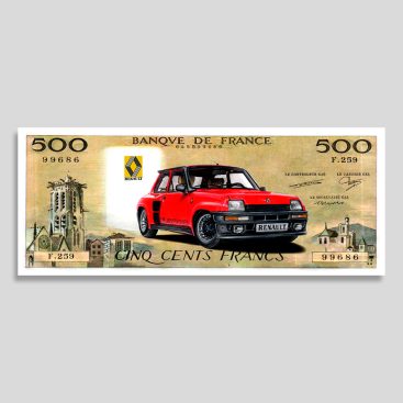 Billet de 500 Francs (Pascal) - Renault Turbo 2