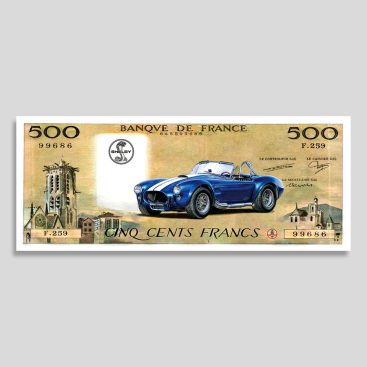 Billet de 500 Francs (Pascal) - Shelby Cobra 427