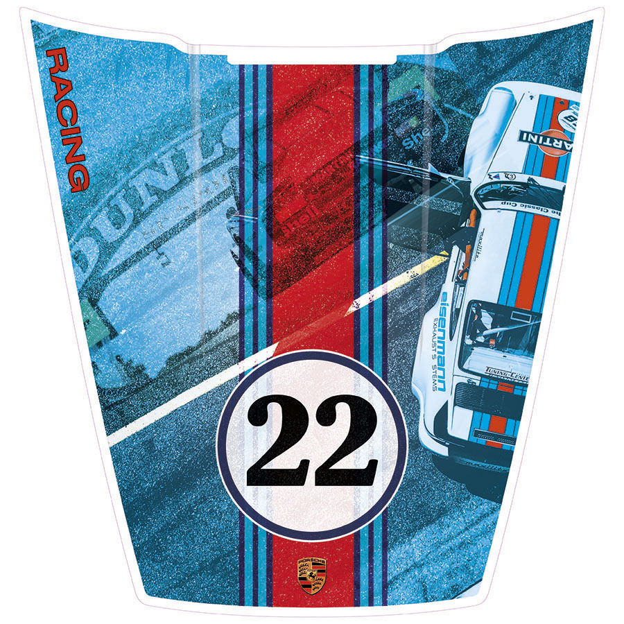 Capot Porsche 911 - Martini Artwork