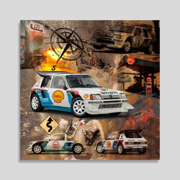 Tableaux décoratifs muraux - Forex encadré - Peugeot Shell