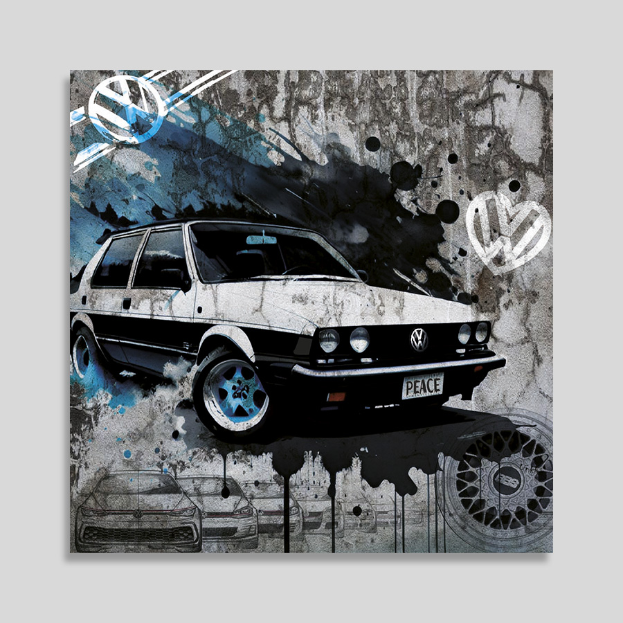 Tableaux décoratifs muraux - Forex encadré - Volkswagen Peace