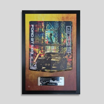 Tableau à composer - Capot Mustang encadré - GT500 Color