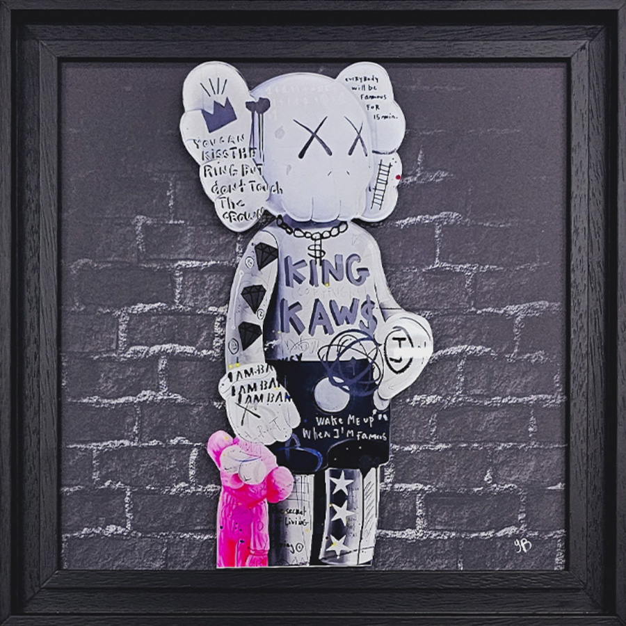 Kaws 2 – Plexi encadré déporté – Tableaux décoratifs muraux