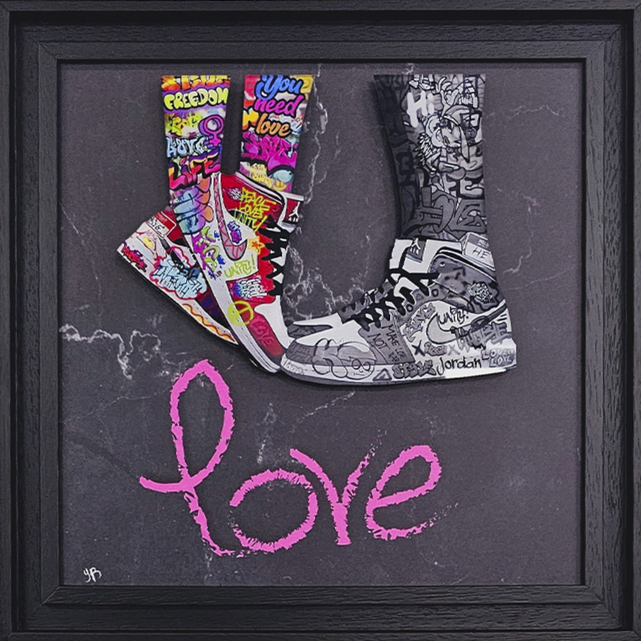 Love – Plexi encadré déporté – Tableaux décoratifs muraux