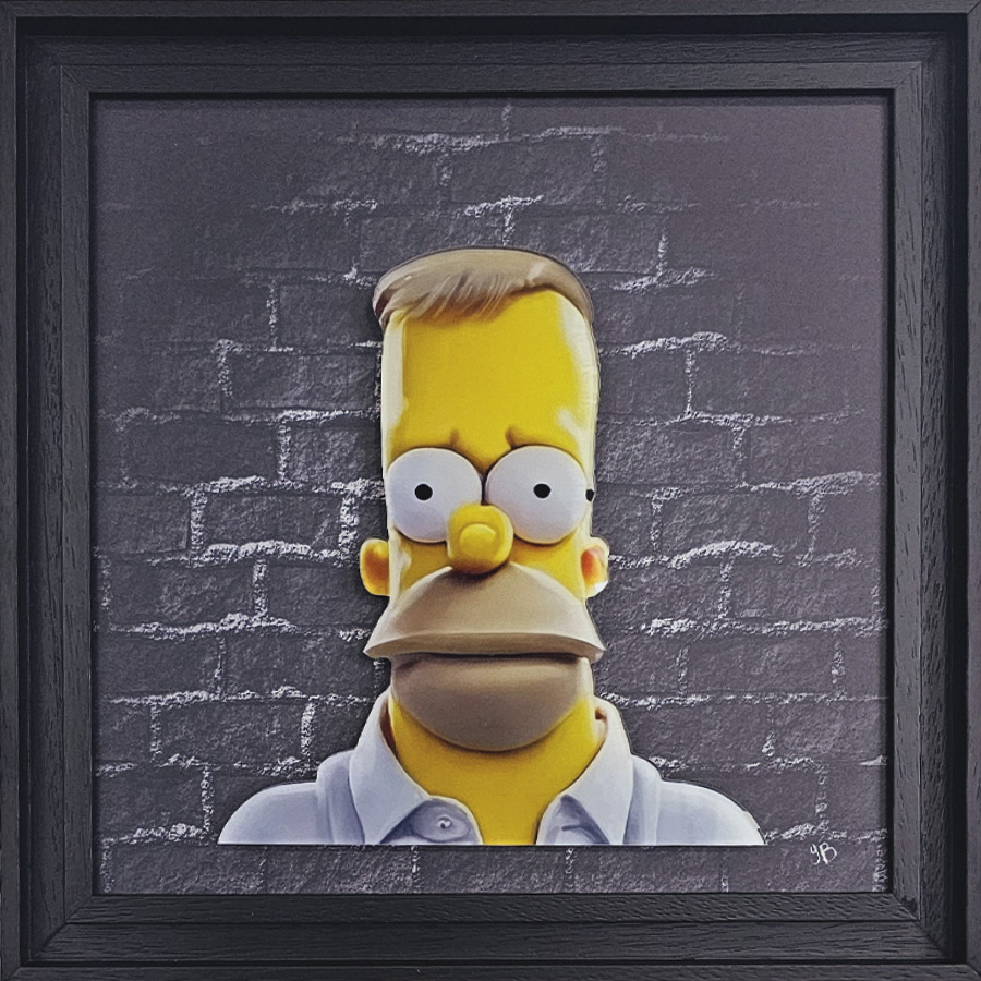 Simpson – Plexi encadré déporté – Tableaux décoratifs muraux