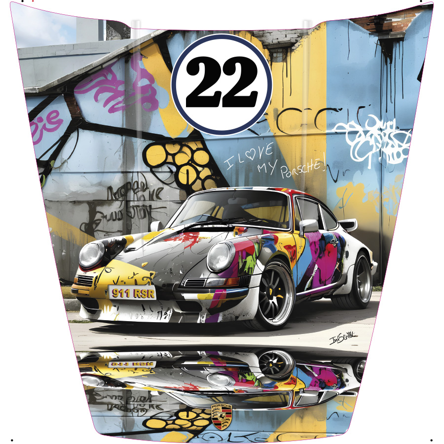 Capot Porsche 911 - I love my Porsche