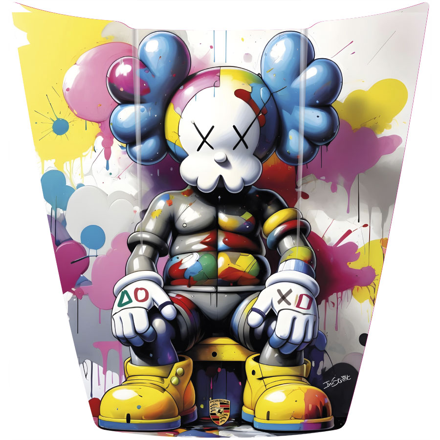 Capot Porsche 911 - Kaws
