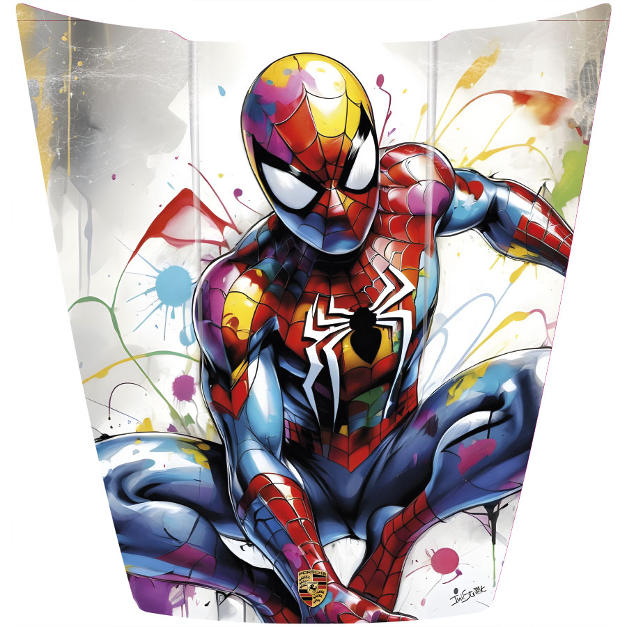 Capot Porsche 911 - Spiderman