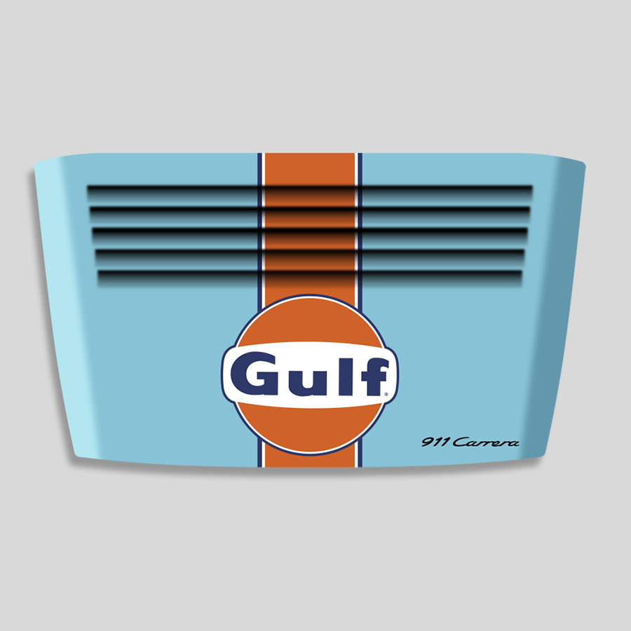 Capot Moteur Porsche 911 - Gulf Bleu