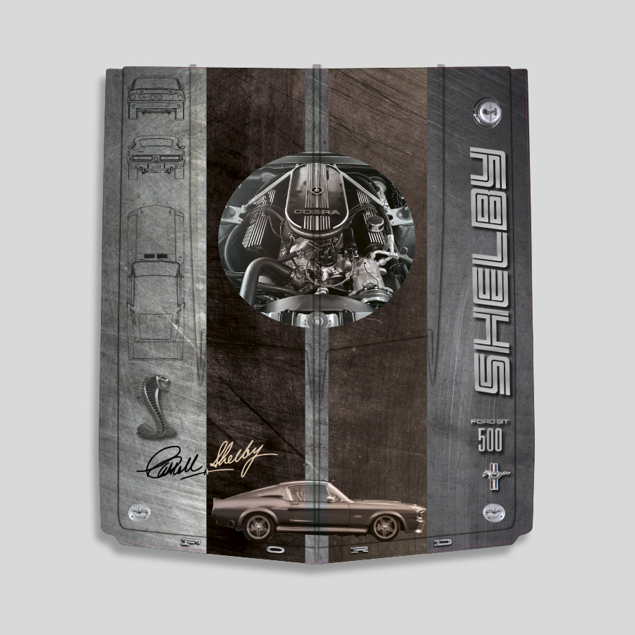 Capot Mustang - Brown Metal Stone