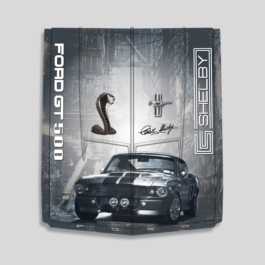 Capot Mustang - GT500 signature silver