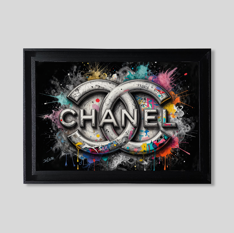 Chanel silver logo - Forex - Tableaux décoratifs muraux