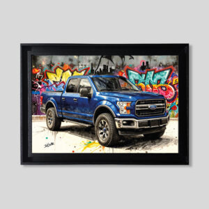 Ford F150 bleu - Forex - Tableaux décoratifs muraux