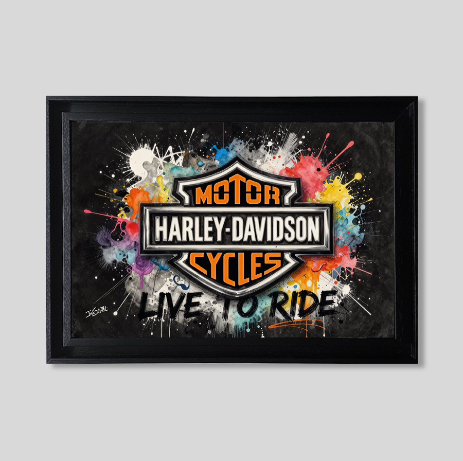 Harley Davidson logo - Forex - Tableaux décoratifs muraux