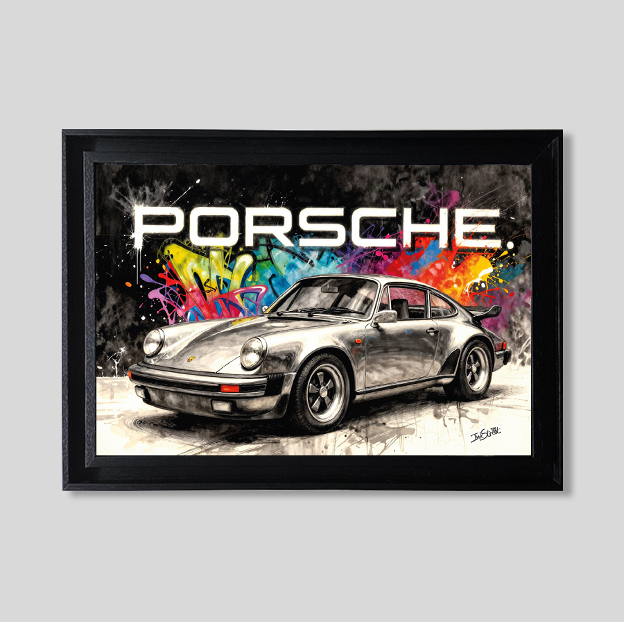 Porsche singer silver - Forex - Tableaux décoratifs muraux