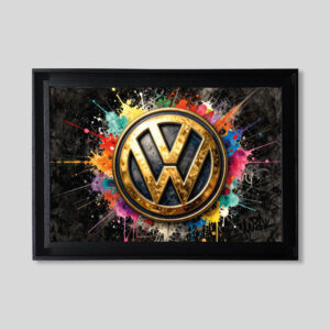 VW logo gold - Forex - Tableaux décoratifs muraux