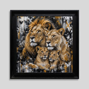Famille lion - Forex - Tableaux décoratifs muraux